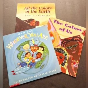 Bundle of 3 childrens paperback books on diversity